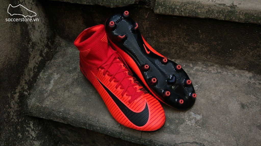 nike superfly mercurial white university red